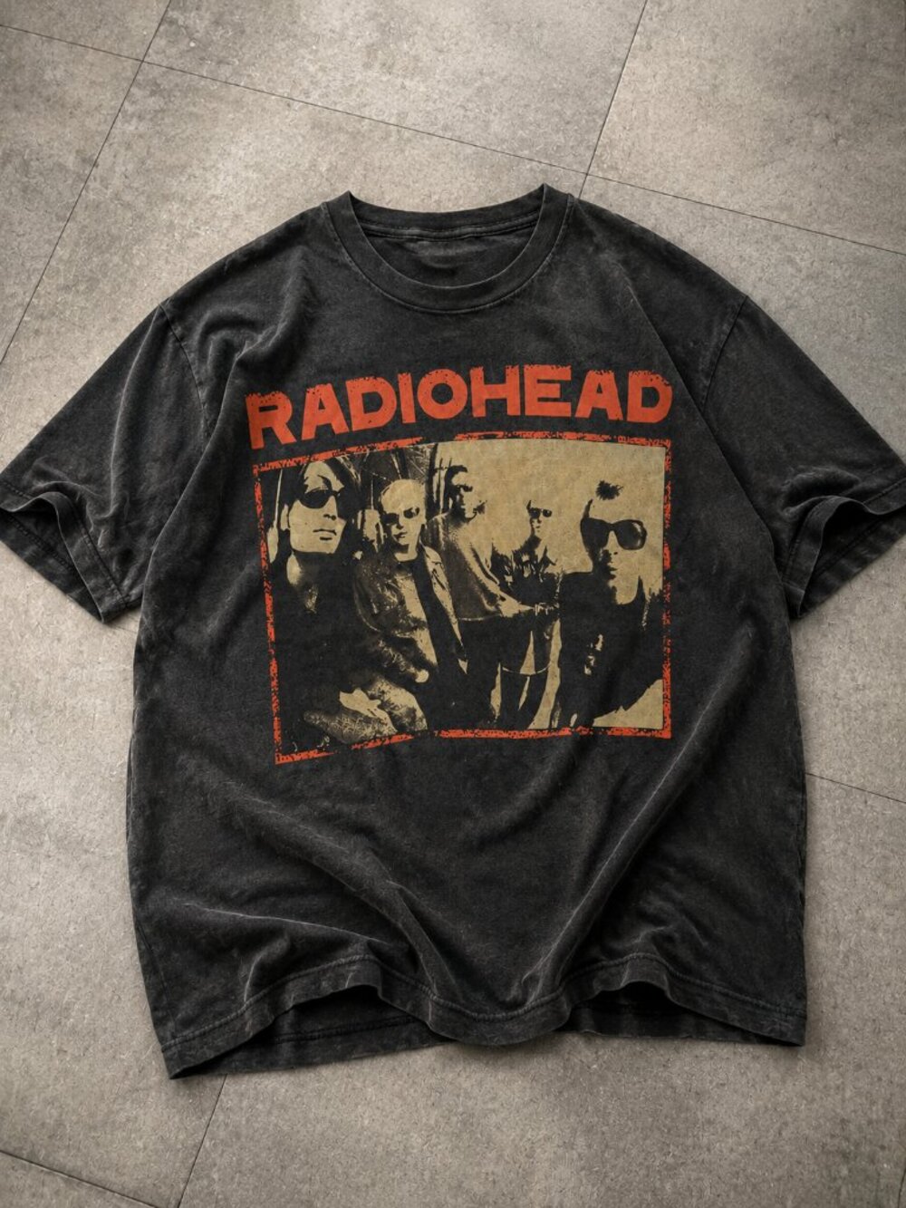 Vintage Radiohead Band Shirt, Retro Rock Graphic Tee, Alt Rock Music Merch Tee